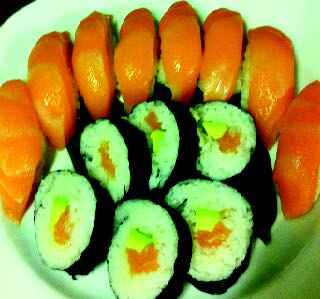 Su238 - 8db lazac nigiri és közepes maki