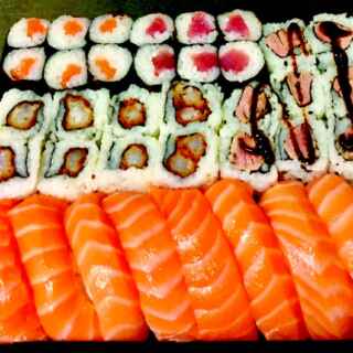 Su239 - 8db lazac nigiri, 28db maki