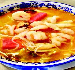 Viet-pho9 - Rizstészta leves Thai módra tenger gyümölcseivel
